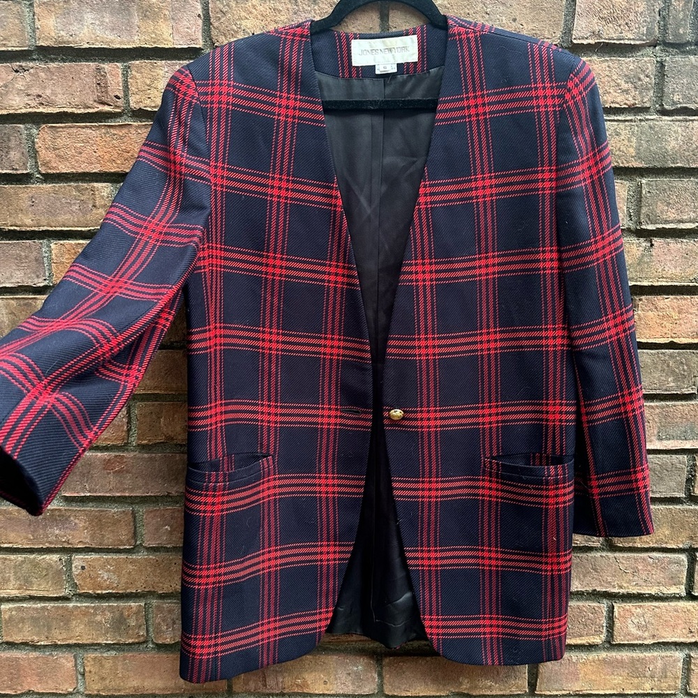 Navy & Red Vintage blazer